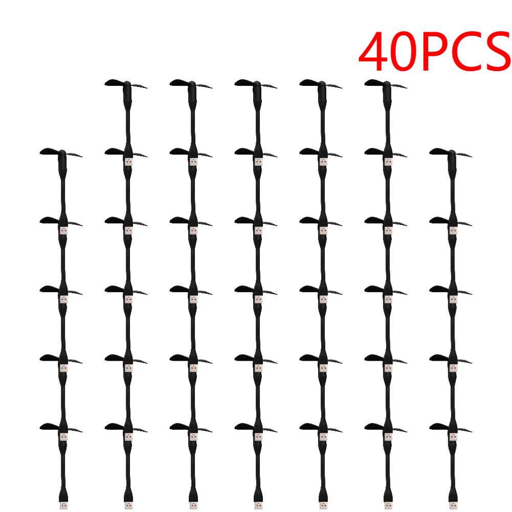 1-50pcs Flexible Portable Mini Fan for Power Bank Notebook Computer Summer Travel Cooling Cooler Mobile Phone USB Gadgets Fans