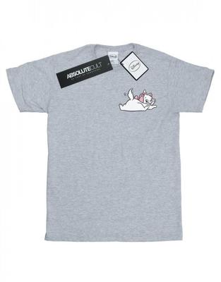 Girls Aristocats Marie Sweet Backside Breast Print Cotton T-Shirt