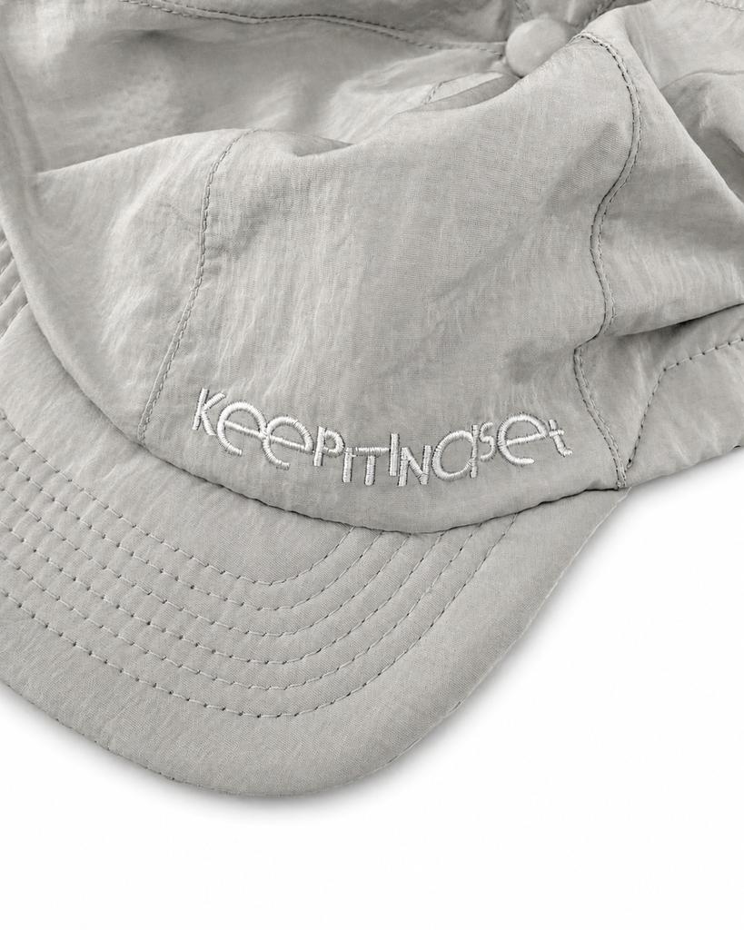KEEP IT IN A SET Nylon Short Brim Runner'S Cap (Grey)