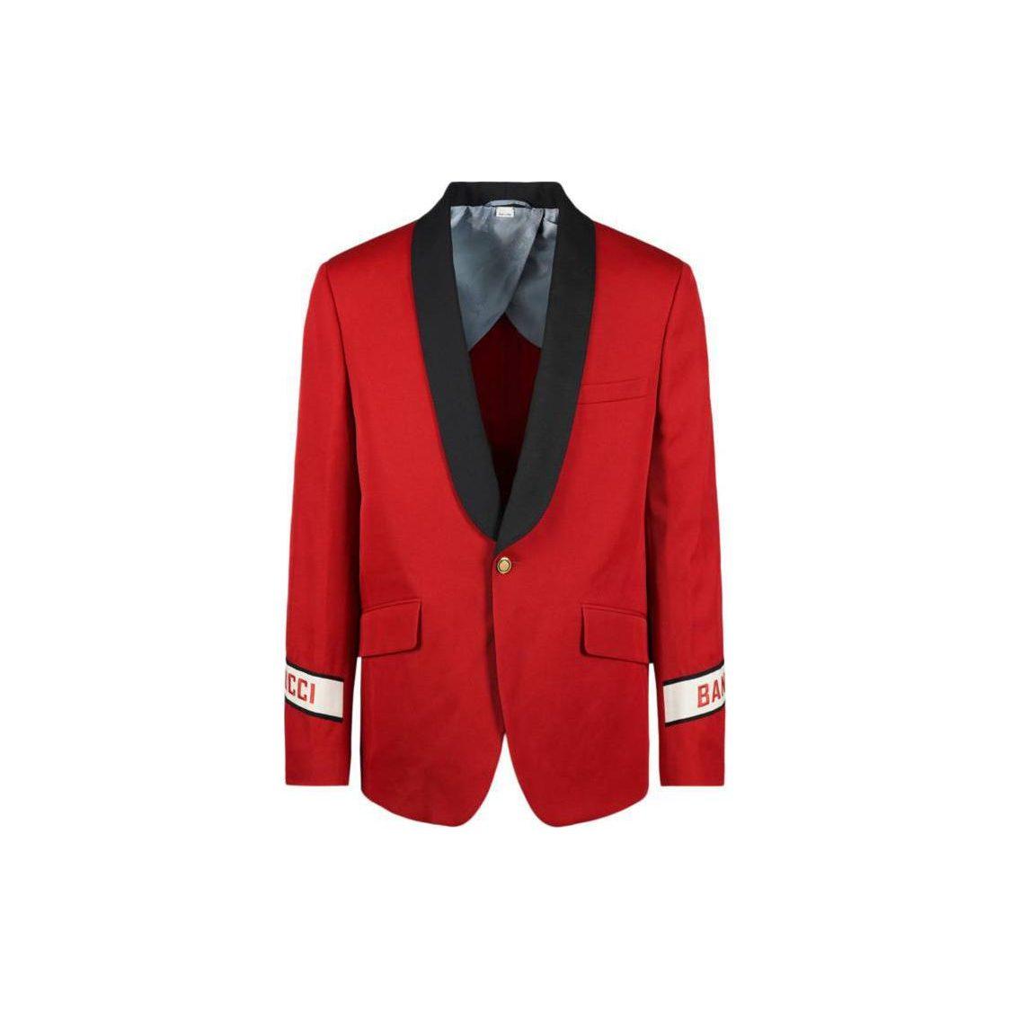 GUCCI Fo Wool Single Breasted Blazer