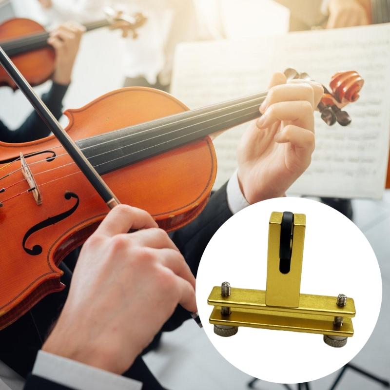 Professional Violin Bridge Filing Tool Metal Construction Easy Grip Perfect for Enhancing Sound Quality Maintenance