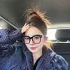 Flat mirror gray large frame glasses frame female INS Internet celebrity square frame alphabet temple