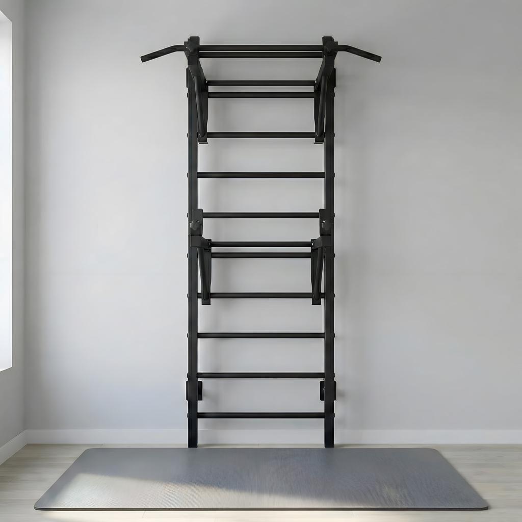 Suspended Barbell Rack - Black