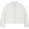 Solid Color Quilted Lightweight Long Sleeve Down Jacket Women Outerwear White J225424-YBI