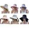 Wide Brim Shawl Fisherman Hat Anti UV Bucket Hat Fashion Panama Cap  Outdoor Sports