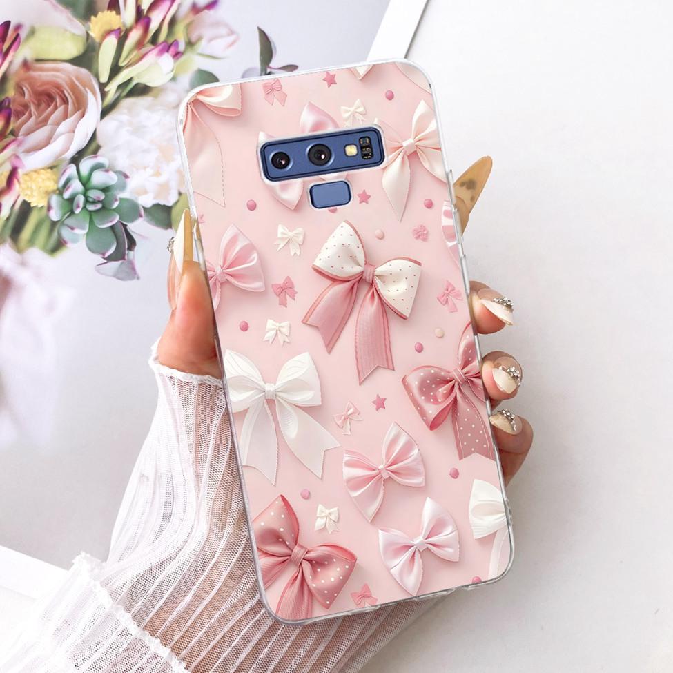 Transparent Cover For Samsung Note9 Case Cute Fashion Butterfly Funny Painted Casing For Samsung Galaxy Note9 SM-N960F SM-N9600