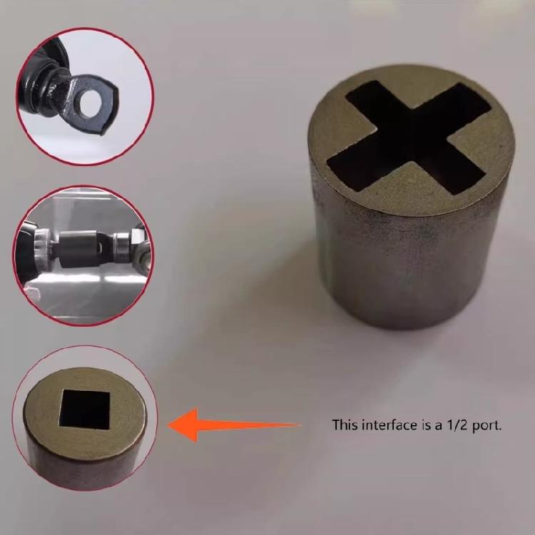 Universal Scissor Jacks Power Tool Adapter Stainless Steel Jacks Socket Adapter For Rapid Tire Changes