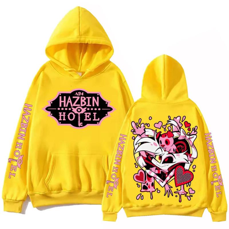 Hazbin Hotel Sudadera con Capucha de Polvo Hombre Mujer Harajuk