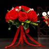 Wedding Bouquet Silk Rose Bridal Bridesmaid Hand Bouquet Combo Wedding Flower