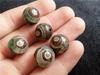 14mm Three-Eye Agate Football Beads for DIY Bracelet and Waist Chains
