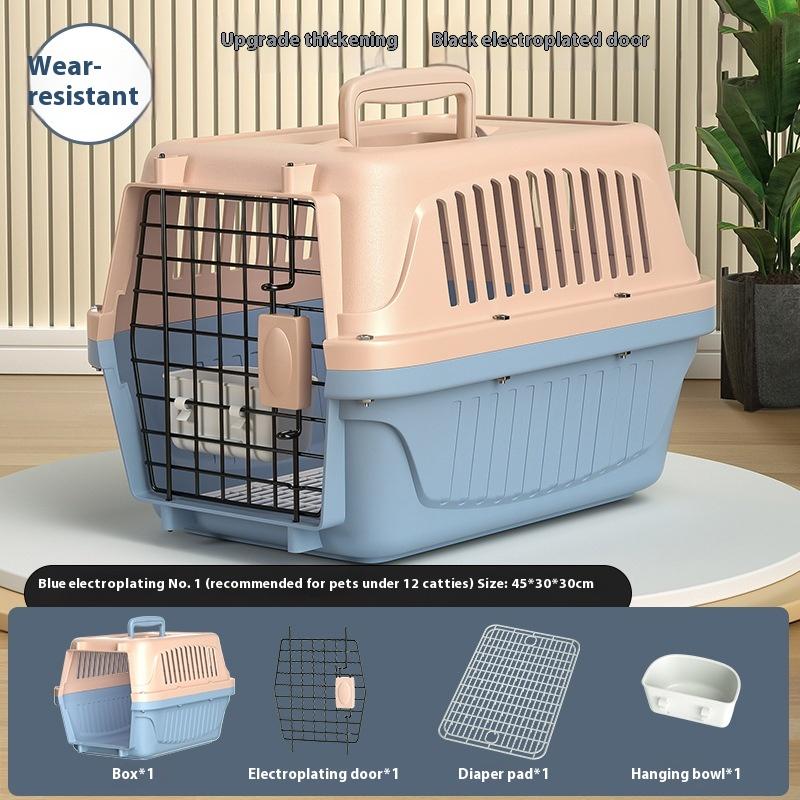 Tragbarer Katzenkäfig Haustiertransportbox Verdickte Haustiertransportbox Outdoor Handheld Versandbox Autotransport Haustiertransportbox Haustierbedarf