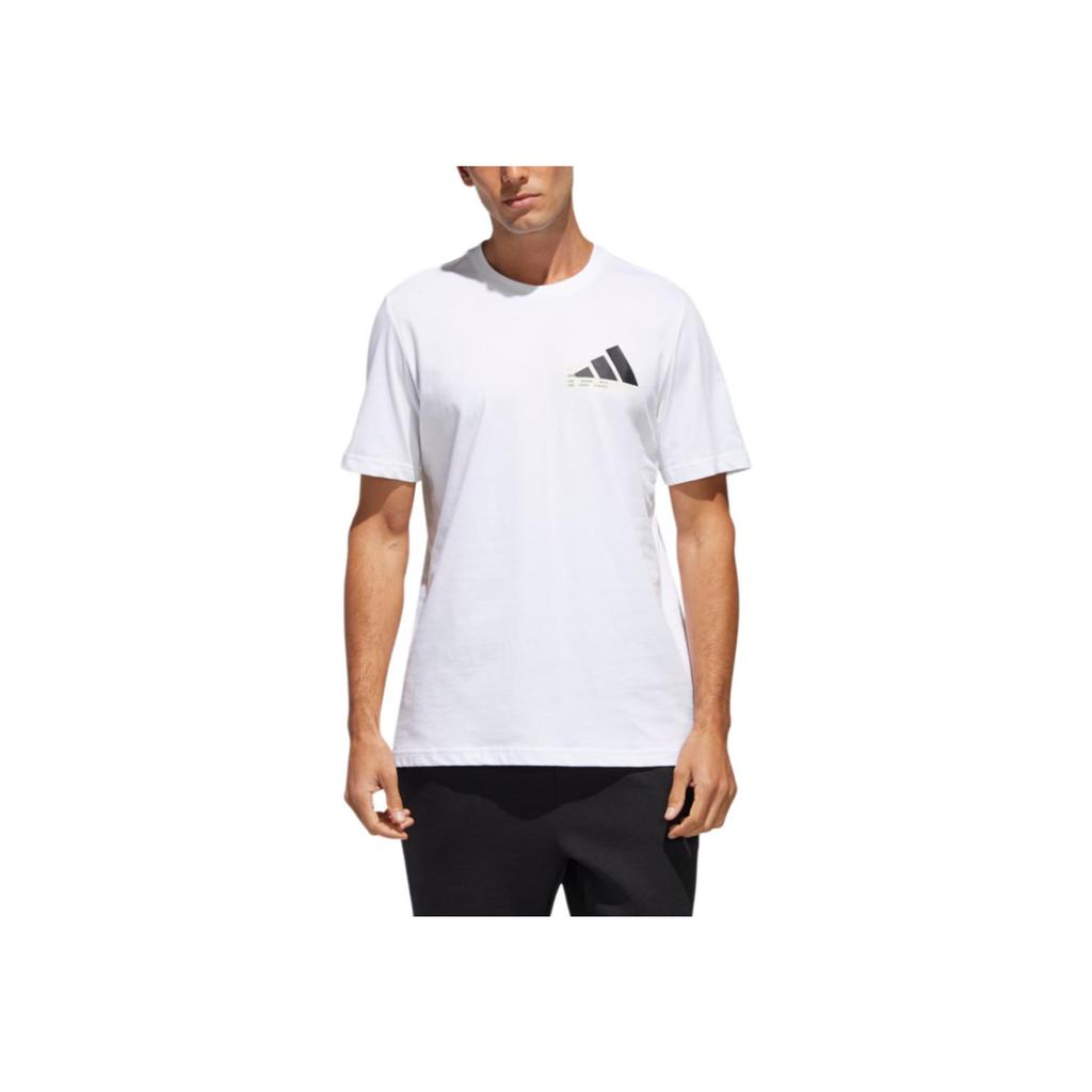 adidas MH GFX T BOS Casual Sports Short Sleeve T-shirt Men Tops White GH4420