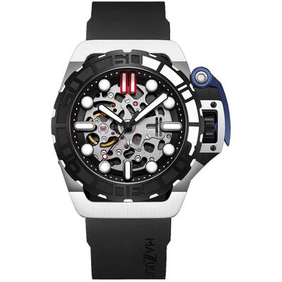 RIM Sub Black And Silver Skeleton Dial Automatic Dive SK1-BL 100M Men's Watch