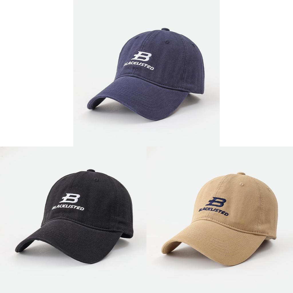 Embroidered Baseball Cap With Adjustable Strap For Summer Sun Protection