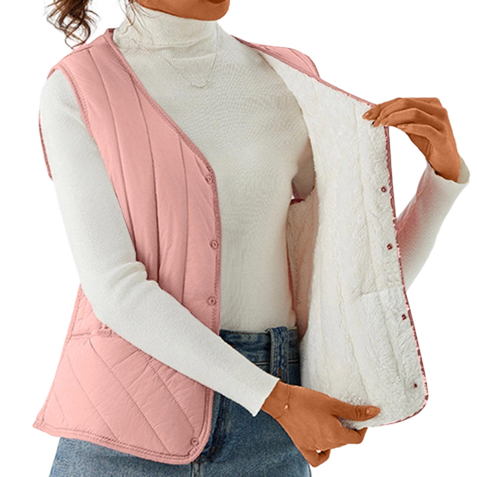 

Женская модная легкая куртка с воротником-стойкой, многоцветное пальто на молнии и пуговицах XL розовый