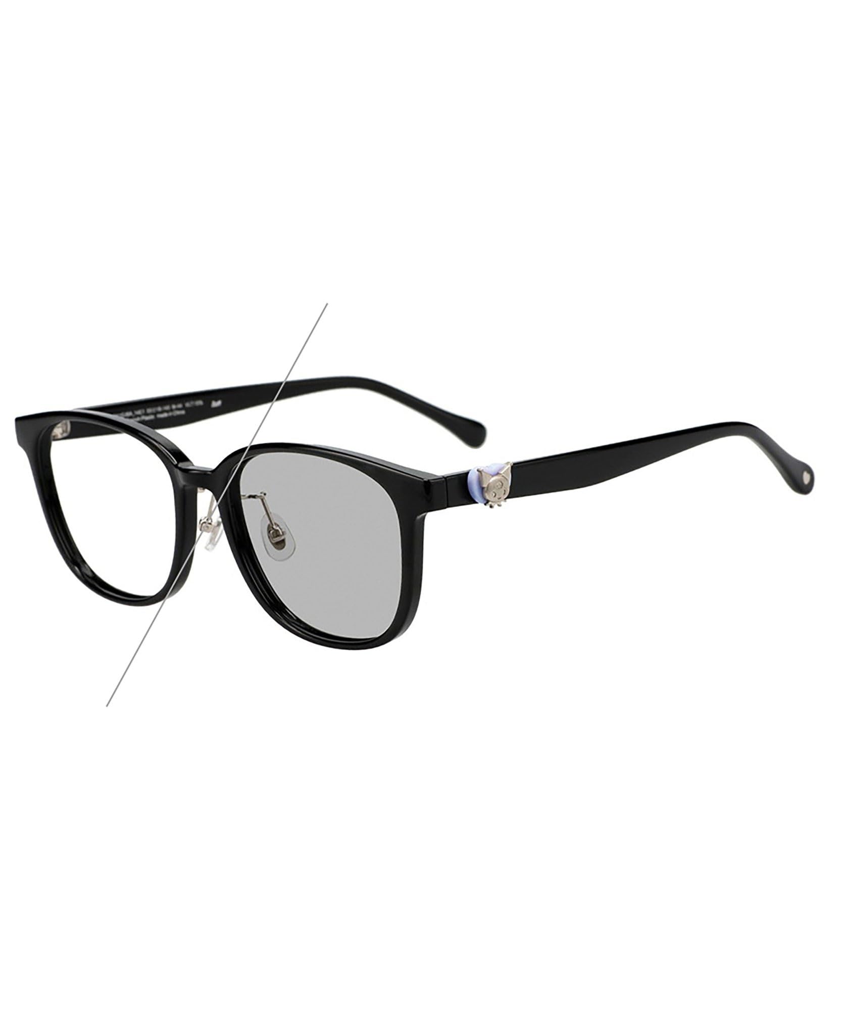 

sunglasses UV UV protection rate of or for cute and Sanrio characters [Zoff] Wellington-style protection, 99.9% more, unisex, stylish, fashionable, чорний