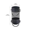 Yacht Trash Can Boat Mesh Container for Garbage Storage Portable Holder for Marine Fishing Travel Use