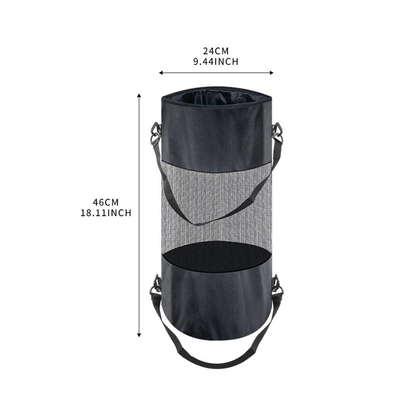VP 1pc Boat Trash Can Reusable Portable Garbage Trash Bag Mesh Boat Garbage Can Boat Trash Container Fishing Accessories