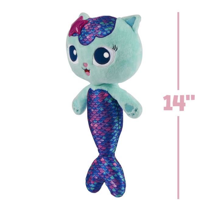 Gabi Mermaid Cat House Peluche Mascotte Interactive Chat Sirène Chat 35 Cm Light and Sound