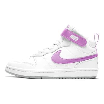Mid 2 Retro Casual Slip-Resistant Shock Absorbing Durable Mid-Top Kids Skate Shoes Kids Skate Shoes White Purple CD7783-103