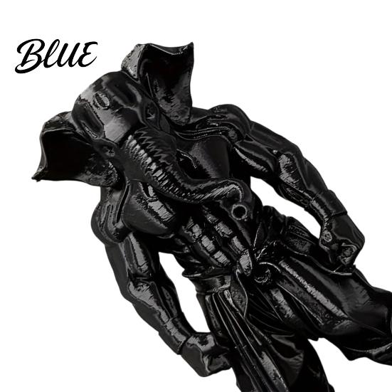 3D Printed Ornament Animal Detailed Figurine Fighting Mythical Elephant Fighter Style Ornament Trunk Folds Figure Statue Desk Decor for
