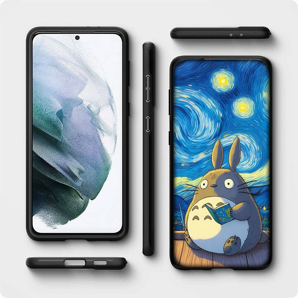 Pentru iPhone 16 15 Xiaomi Redmi Note 13 12 11 Pro Max X 9 14 Plus XR Samsung Galaxy A15 S24 S23 S22 S20 FE Huawei OPPO Totoros Hot Cat Husă Telefon