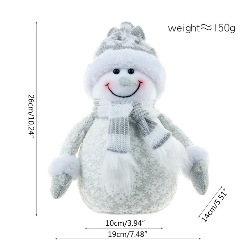 Toys Christmas Figurines Foam Snowman Ornaments Santa Claus Tree Statue Landscape Handicraft Shop Window Home Decoration