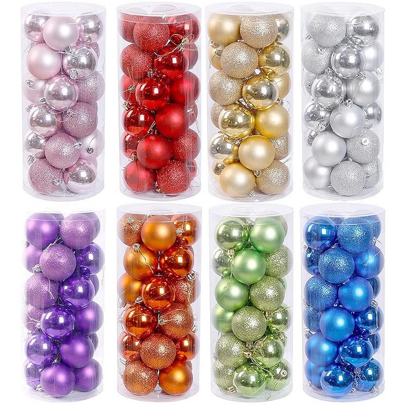 New Style Electroplated Christmas Tree Ornament Balls - 3/5/6/8cm