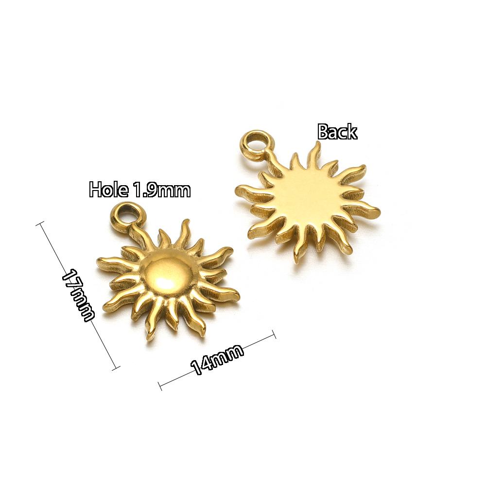 5 Stück Edelstahl Sonnenblume Delfin Haus Seepferdchen Seestern Anhänger DIY Schmuckzubehör Halsketten Armbänder Ohrringe Herstellung