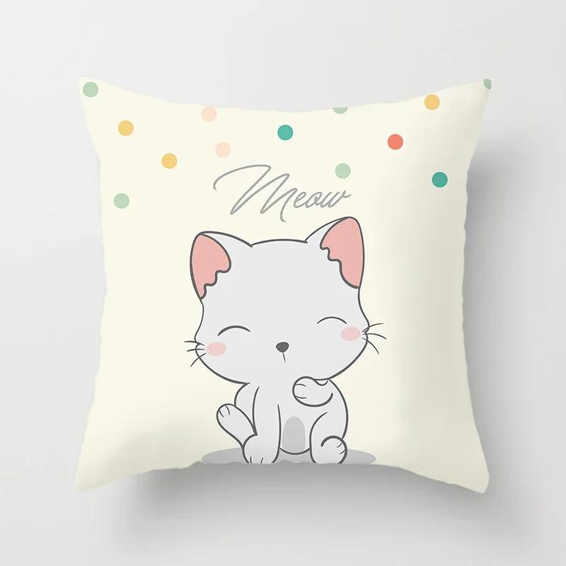 Office Living Room Home Pillowcases Various Animal Cartoon Pattern Pillowcases Car Ornaments