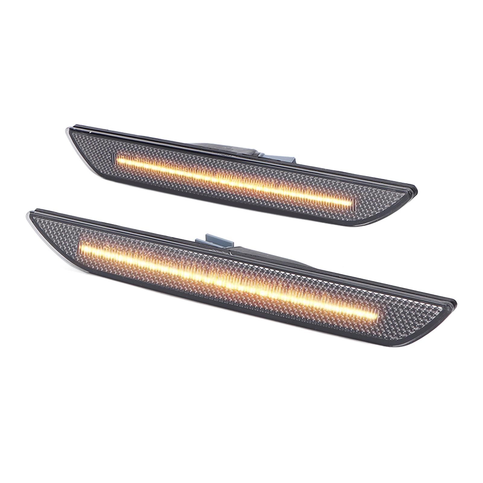 

Пара светодиодных боковых габаритных фонарей с дымчатыми линзами для замены на Ford Mustang 2018Версия ЕС 2020 г.