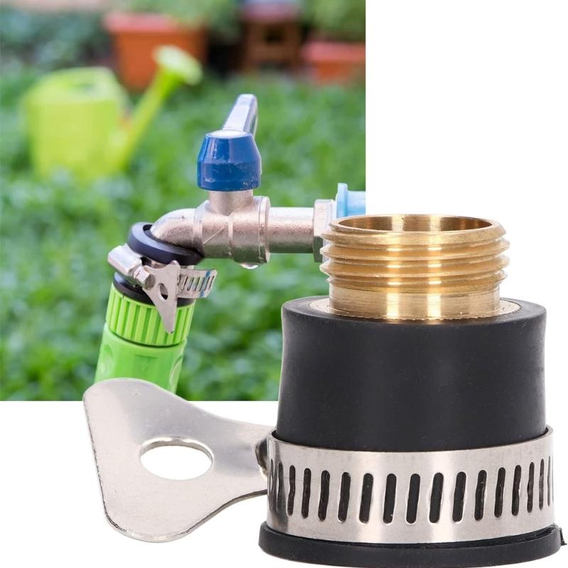 1/4Inch Tap Connector Brass Thread Fittings 4Pieces For Garden Irrigation Car Wash Easy Installation Faucet Adapter