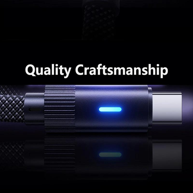 Phone Cable 91°Single-Bend Dual Type-C Fast-Charging Data Cable With Flat Design Compatible With Apple Iphone 17 Huawei Androd