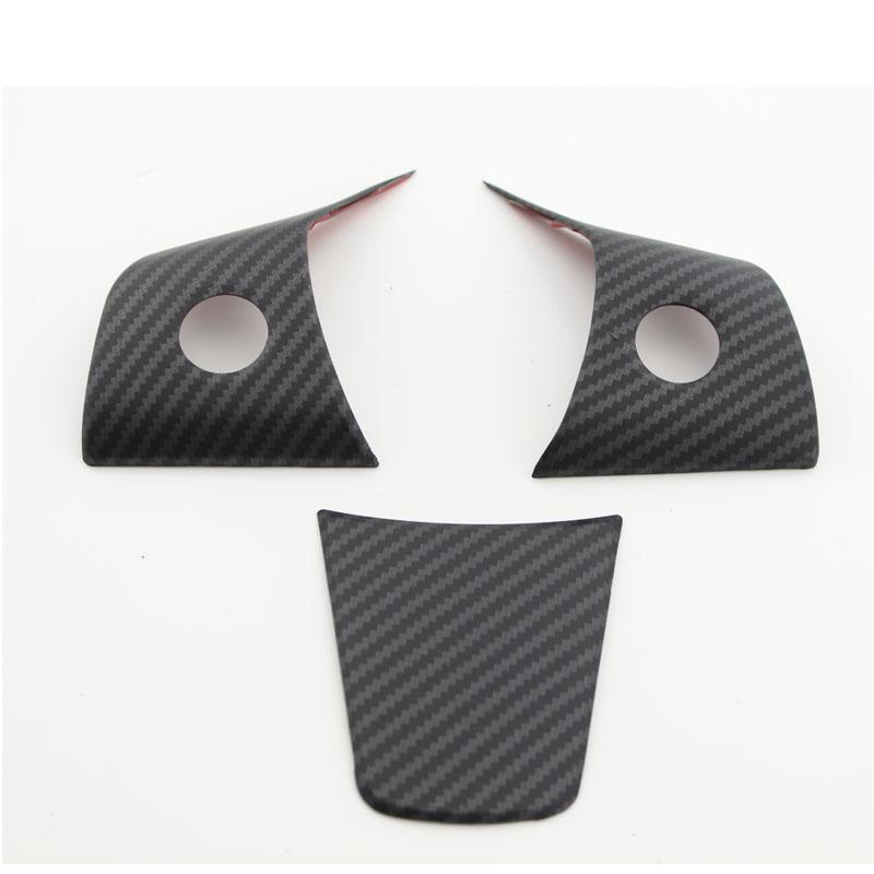 

Мой хороший автомобильный руль, панель с блестками, украшение для интерьера, наклейка для Tesla Model 3 2016-2022 Model Y Matt carbon fiber