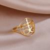 Dawapara Leviathan Cross Ring Stainless Steel Church Seal of Lucifer Alchemical Symbol Gothic Jewelry