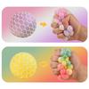 Regenbogen-Perlen-Stressball - Squishy Fidget Spielzeug für Kinder & Erwachsene, Sensorische Angstlinderung Anti-Druck Knetball für das Büro