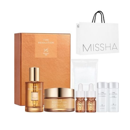 MISSHA Time Revolution Primestem100 Anti-Aging Skincare Set Toner & Emulsion Firming Care Set