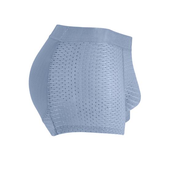 Men Butt Lift Boxer Briefs Solid Color Fake Butt Shorts Padded Hip