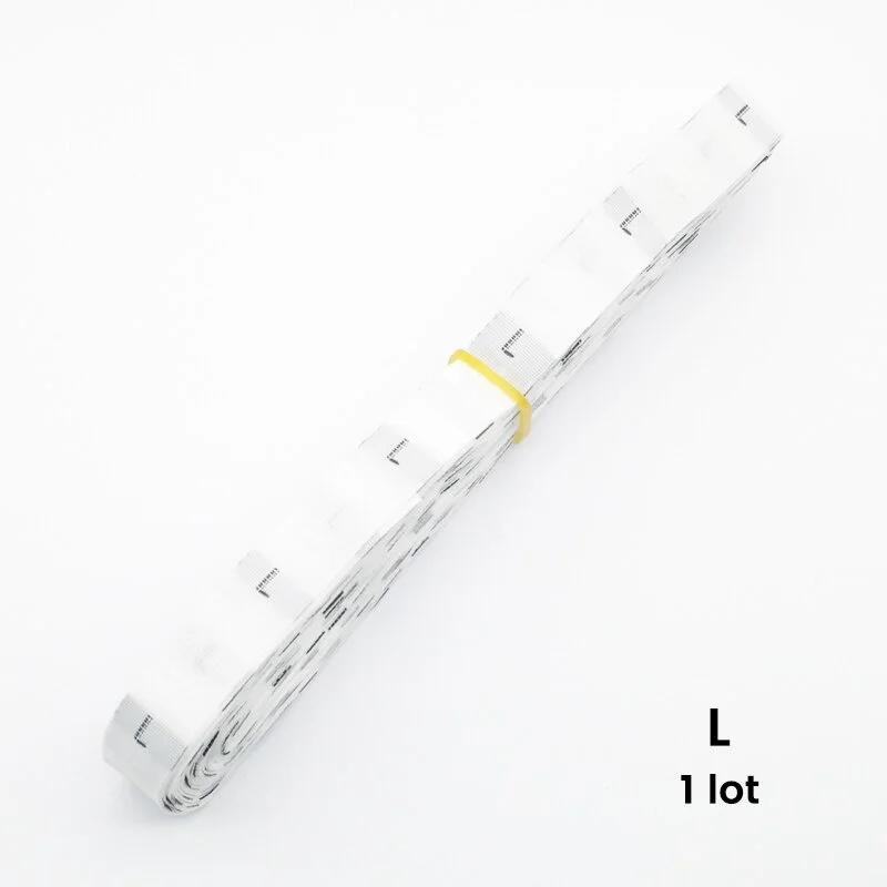 500 Pieces/batch Size Label Clothing Fabric Label Accessories Black and White Clothing Size Labels