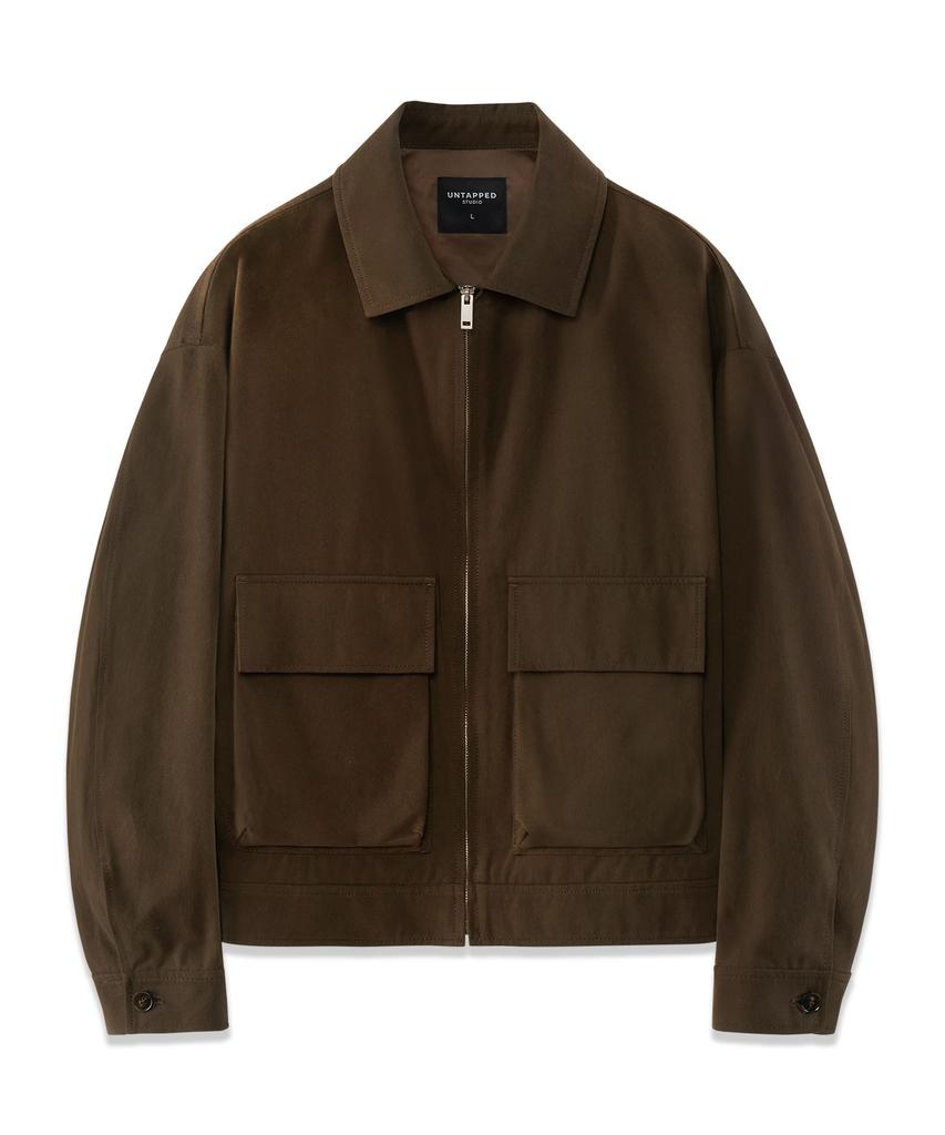 Untapped Studio Twill Cotton Utility Blouson Denim Jacket 3 Colors