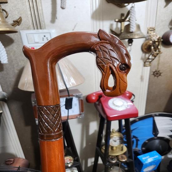 Noble Eagle Head Walking Cane Handcrafted Wooden Walking Stick for Men Women Elegant Durable