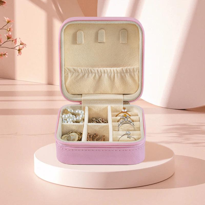 Portable Jewelry Box European Princess Travel Korean Hand Jewelry Jewelry Bag Earrings Ring Small Storage Box