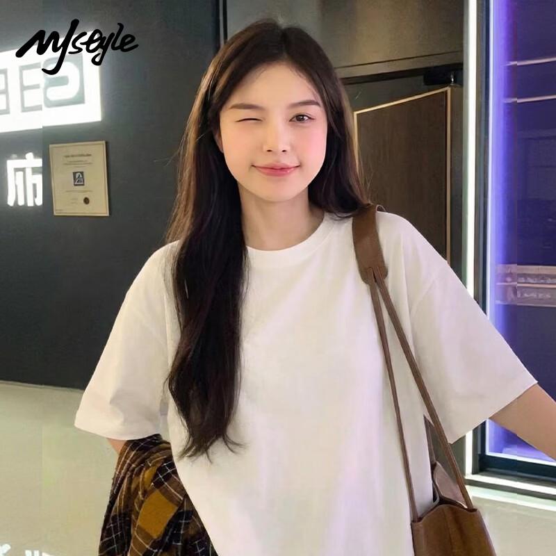 MJ STYLE Women's Pure Cotton Short Sleeve T-Shirt