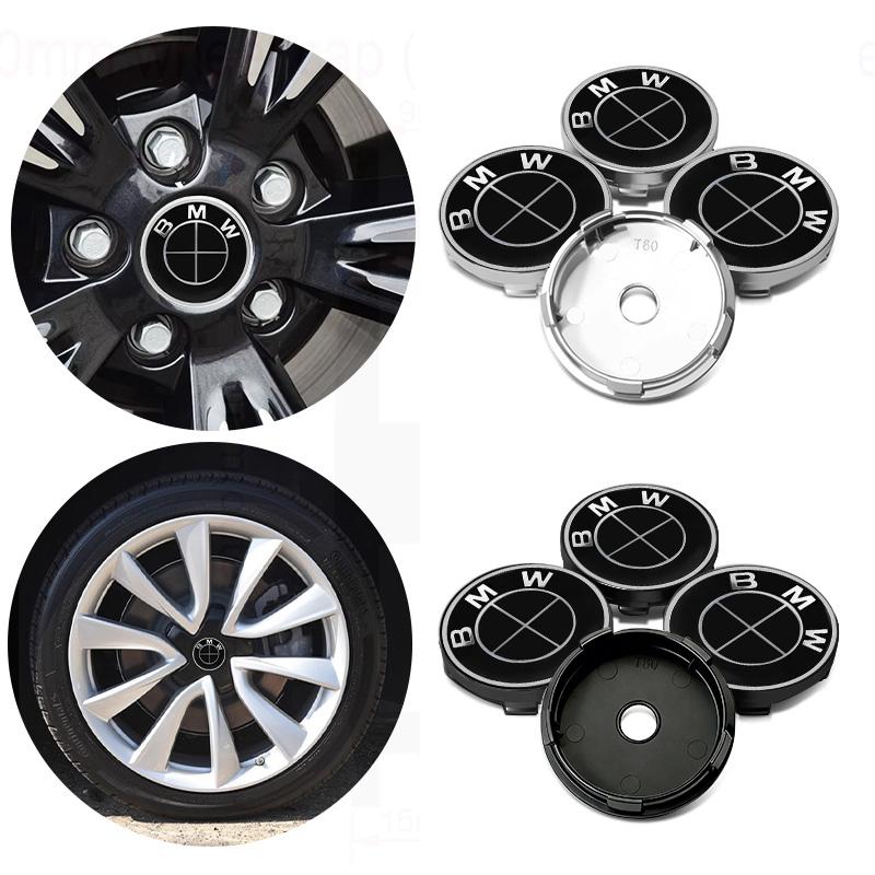4pcs 56mm Car Wheel Stickers Center Hub Cap Emblem Badge Decal For BMW X1 X3 E39 E46 E30 E36 E87 E60 E90 F26 G02 E70 F15 E53 G05