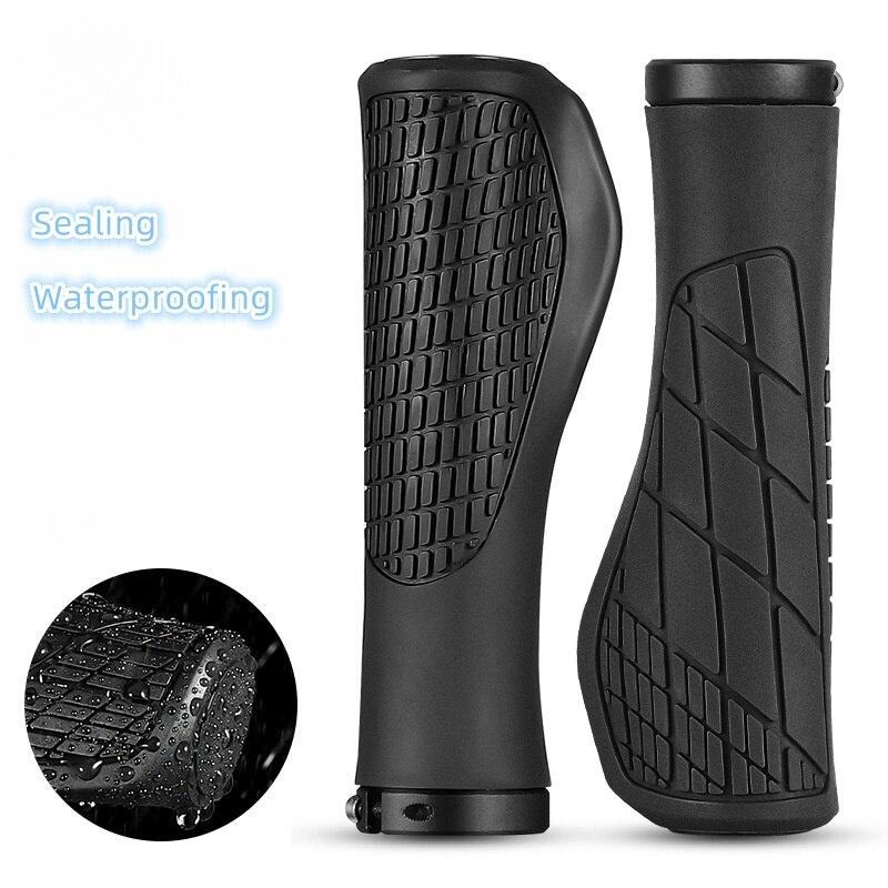 MTB Bicycle Grips Shockproof Bike Handlebar Cover Anti-Slip Lockable Grips Ergonomic Cycling Rubber Ball Handle Grips
