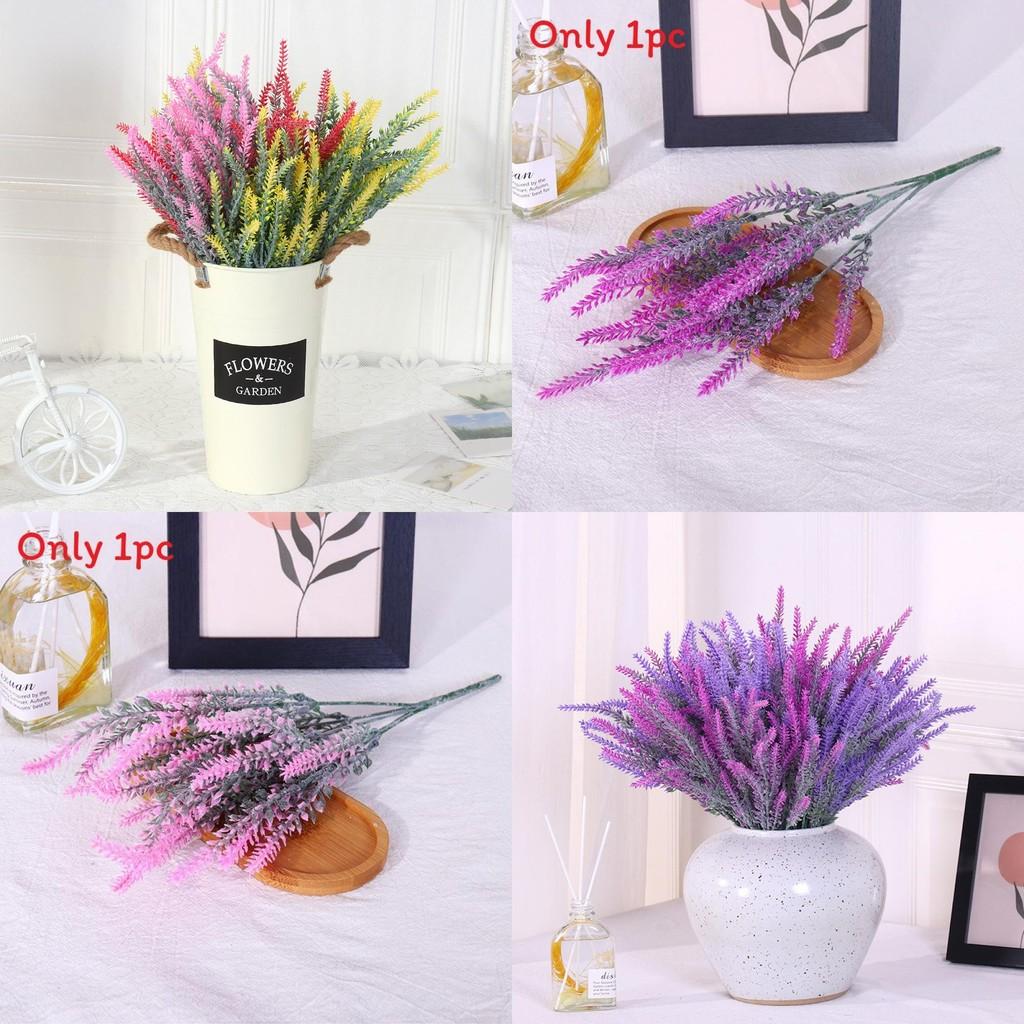 Lavender Flocked Artificial Silk Flowers For Wedding Decor And Home Styling