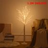 1.5M 1.8M Lighted Birch Tree Christmas Twig Trees Fairy Lights Artificial White Birch Tree Garland Lights String Lights