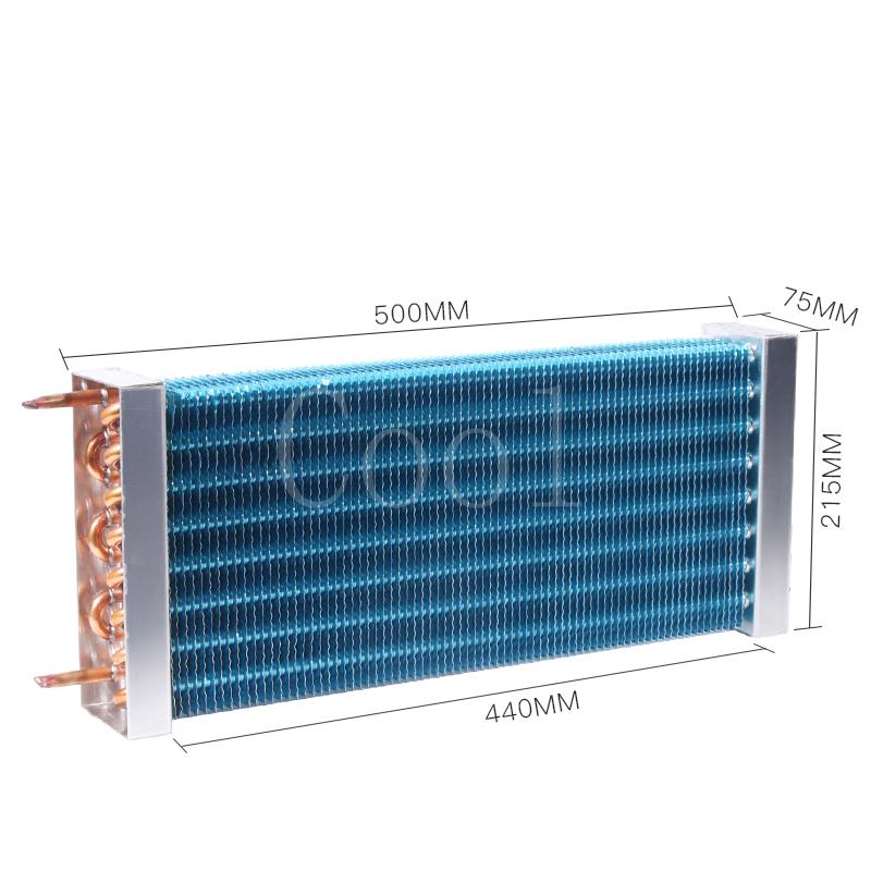 3*8*500MM evaporator freezer refrigerator freezer refrigerated display cabinet freezer copper tube fin air-cooled condenser