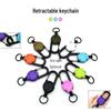 Outdoor Tactical Easy-Pull Telescopic Wire Rope Multifunction Keychain - Anti-Lost, Easy-Rebound