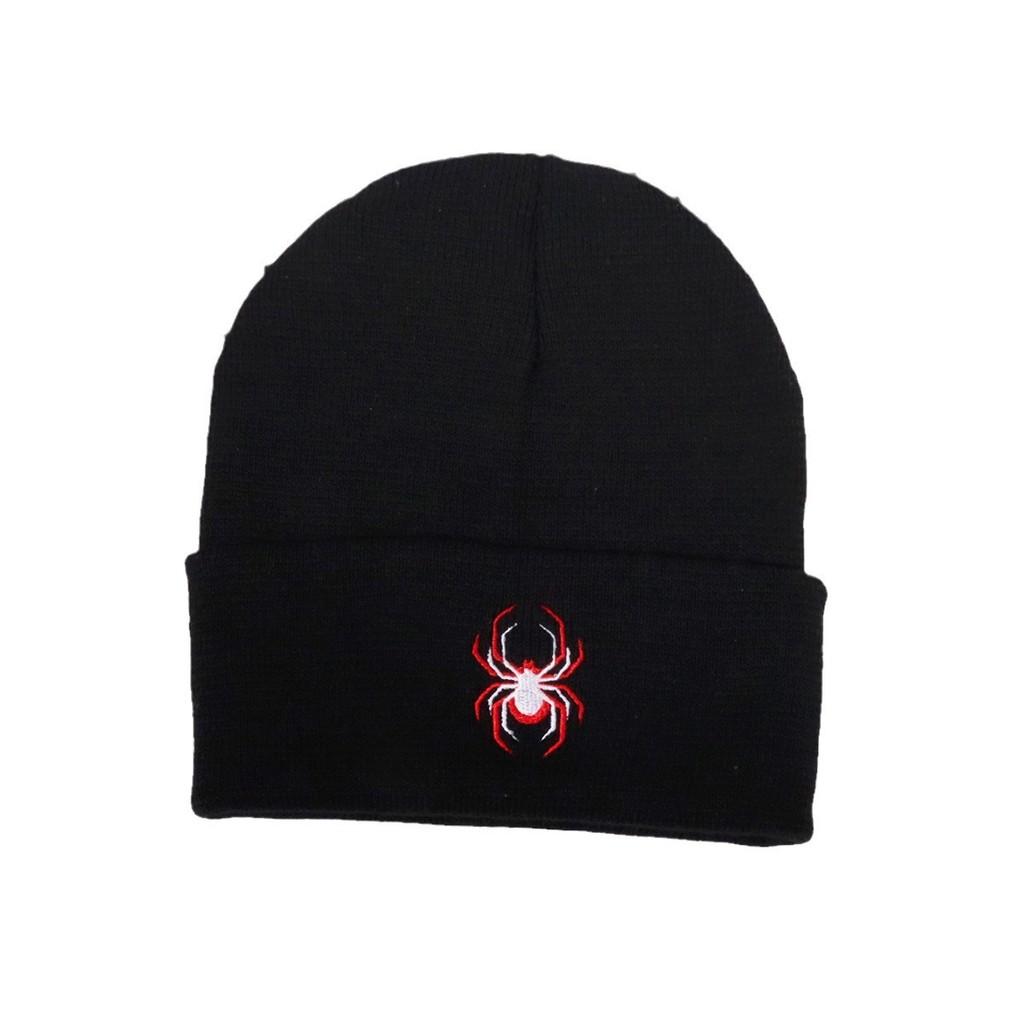 Spider Animal Inspired Embroidered Knit Hat For And Street Fashion Enthusiasts